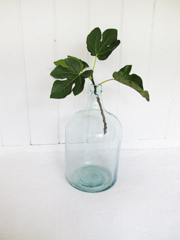 Hand Blown Blue Glass Demijohn Jug Jar