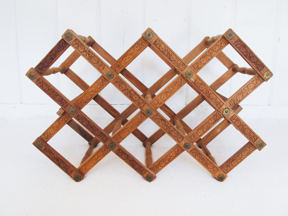 Sheesham Teak Rosewood Wine Rack