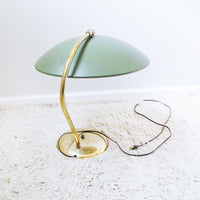 Midcentury Metal Saucer Desk Lamp