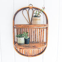 Bamboo Wall Shelf (2 Available and Sold Separately)