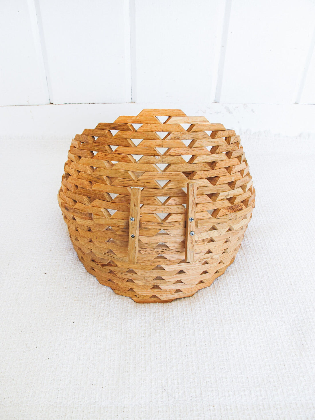 Hanging Wood Basket