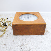 Telechron Electric Oak Framed Clock Made in the USA