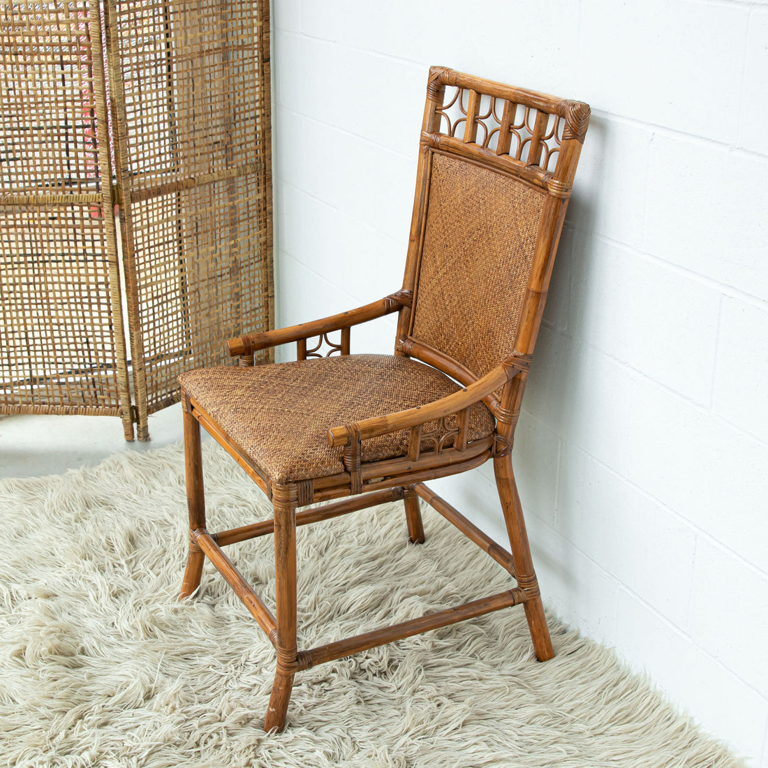 Bamboo Rattan Lounge Chair