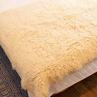 Woven Sherpa Sheep Wool Throw Rug Blanket